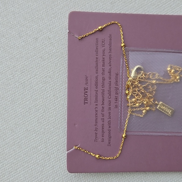 Trove "K" Initial Bar Pendent Necklace - Picture 5 of 5